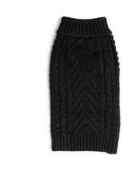Black Super Chunky Sweater - Black