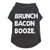 Brunch Bacon Booze T-shirt - Grey