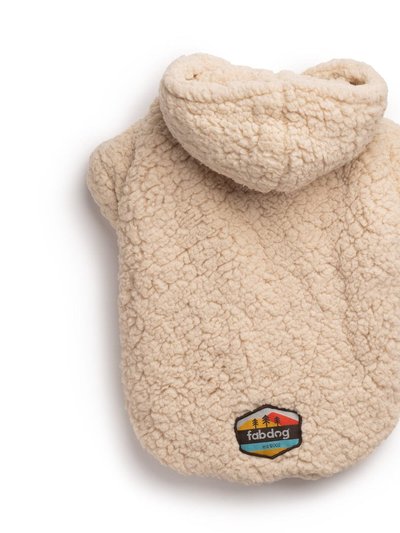 fabdog Cream Sherpa  Pet Hoodie product