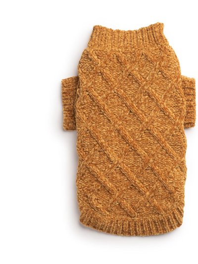 fabdog Gold Chenille Pet Sweater product
