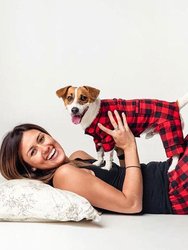 Red Buffalo Check Matching Human Pajamas