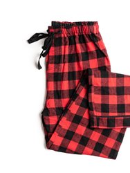 Red Buffalo Check Matching Human Pajamas - Multi