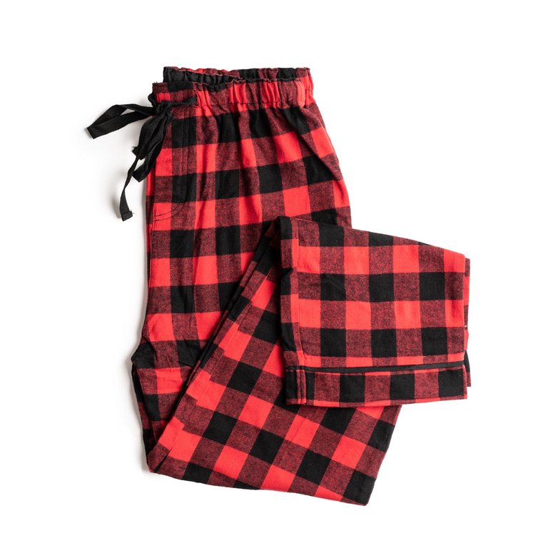 Red Buffalo Check Matching Human Pajamas - Multi