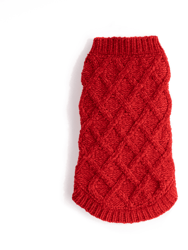 Red Chenille Sweater - Red