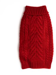 Red Super Chunky Sweater - Red