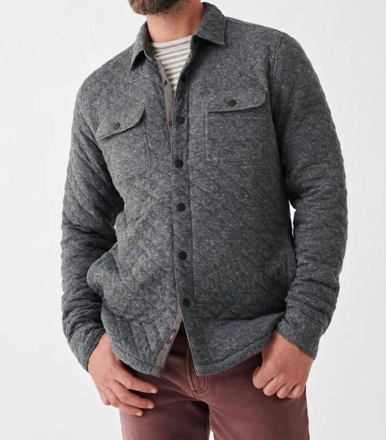 Epic Quilted Fleece Cpo Jacket - Charcoal Heather
