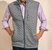 Epic Quilted Fleece Vest In Carbon Melange