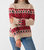 Frost Fairisle Turtleneck Sweater In Festive Pop - Festive Pop