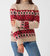 Frost Fairisle Turtleneck Sweater In Festive Pop - Festive Pop