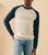 Legend Baseball Sweater Crew In Light Heather Grey/brighton Navy Twill