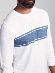 Long Sleeve Surf Stripe Slub Crew