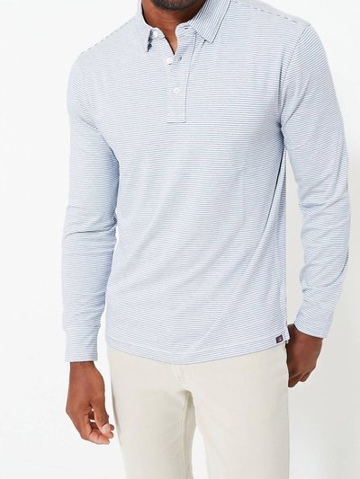 Faherty Movement Long-Sleeve Polo In Madaket Stripe product