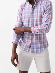 Movement Shirt In Pacific Rose Plaid - Pacific Rose Plaid