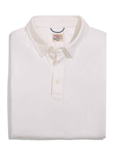 Faherty Movement Short-Sleeve Polo In White product