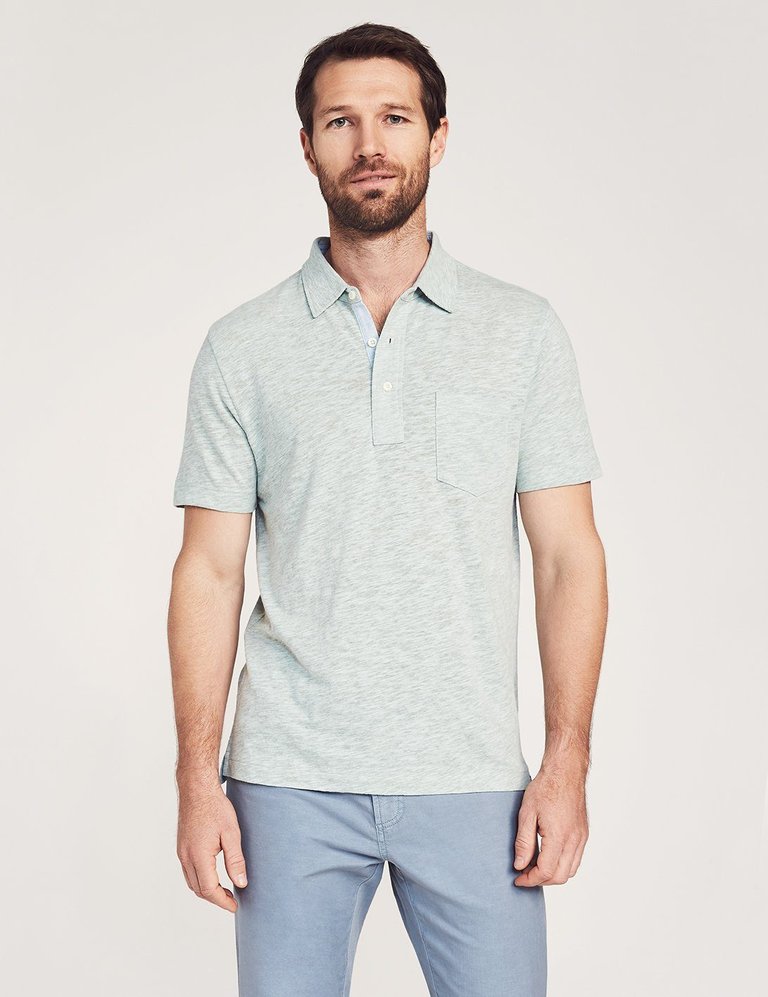 Short Sleeve Heather Polo