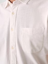 Short Sleeve Knit Seasons Shirt In White