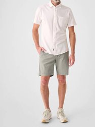 Short Sleeve Knit Seasons Shirt In White - White