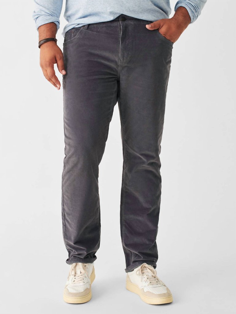 Stretch Corduroy 5-Pocket Pant - Faded Navy - Faded Navy