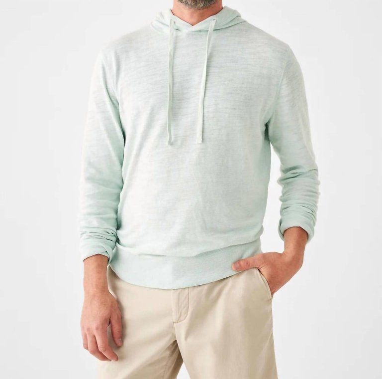 Sunwashed Slub Hoodie In Lagoon Teal - Lagoon Teal