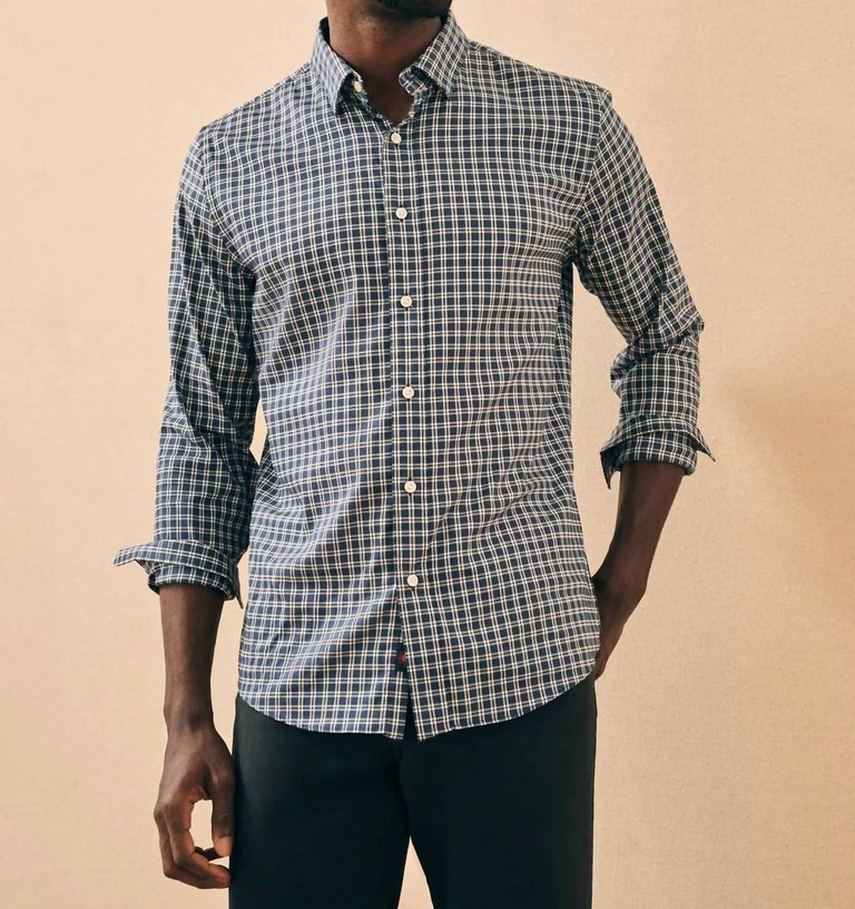 The Movement Sport Shirt In Navy White Check
