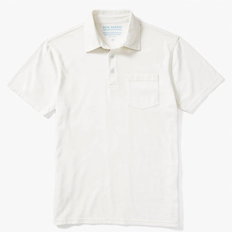 Atlantic Polo In White - White