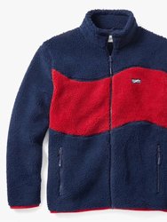 Bayshore Fleece Jacket - Blue/Red