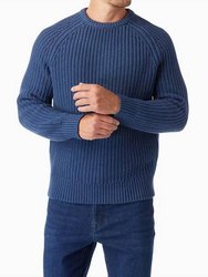 Men'S Seawool Neptune Crewneck Sweater - Navy