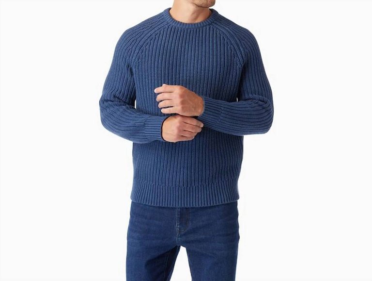 Men'S Seawool Neptune Crewneck Sweater - Navy