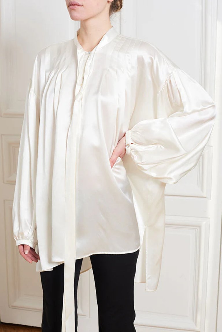 Buttoned Blouse - White