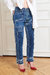 Oversize Straight Jeans Unisex - Multi Blue
