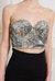 Sequin Cropped Bustier