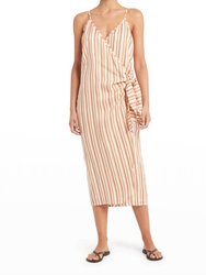 Camaya Wrap Dress - Playa Rosa Stripe