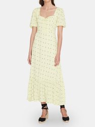 Gabriela Puff Sleeve Midi Dress