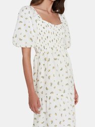 Gianna Puff Sleeve Midi Dress 