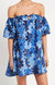 Letisha Mini Dress - Canaria Floral Blue