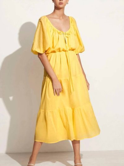 Faithfull the Brand Marloe Maxi Dress In Plain Lemon product