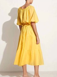 Marloe Maxi Dress In Plain Lemon