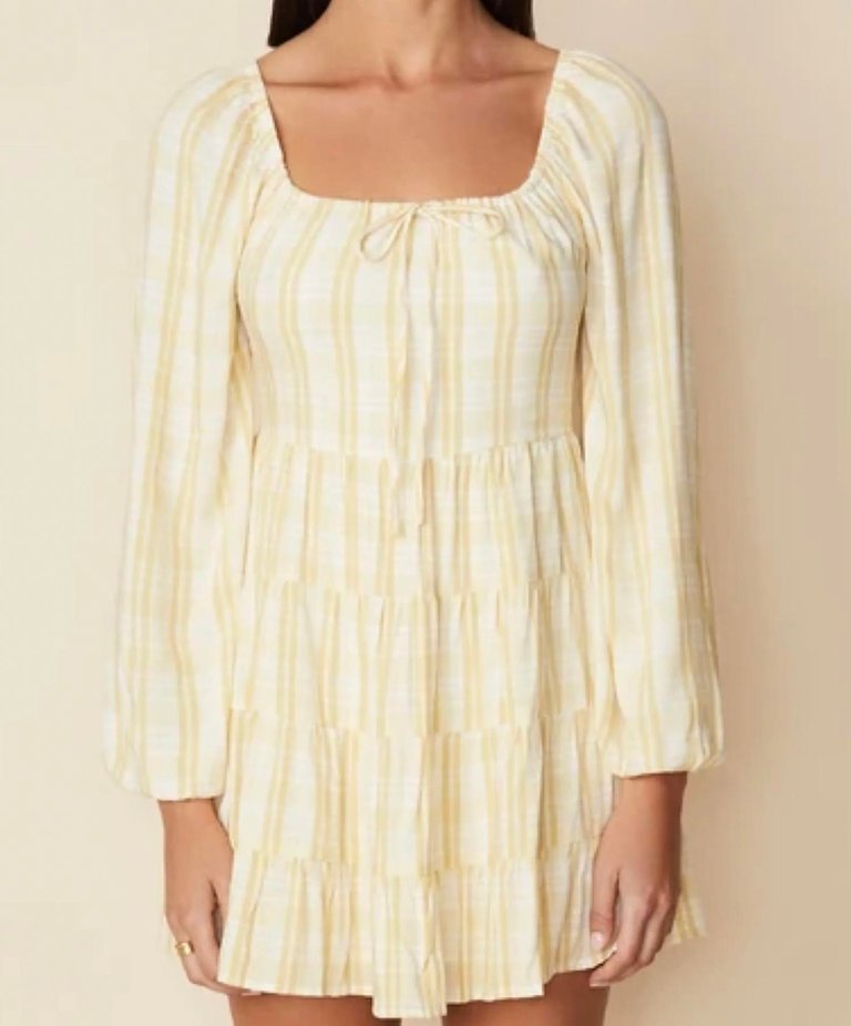 Naline Mini Dress - Hamptons Check Print