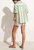 Vacances Short In Pape Stripe - Green