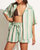 Vacances Short In Pape Stripe - Green - Pape Stripe - Green