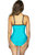 Color block Panel Strappy V-Neck One-Piece Swimsuit