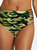 High Waist Side Cut-out Bikini Bottom - Camouflage