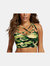 Lattice Neckline Detailed Bikini Top - Camouflage