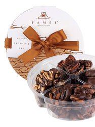 Chocolate Caramel Nut Clusters, Dairy Free, Kosher - Fames Chocolate