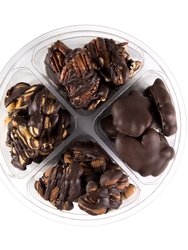 Chocolate Caramel Nut Clusters, Dairy Free, Kosher