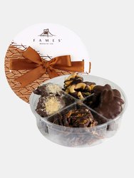 Chocolate Nut Clusters Gift Assortment, Dairy Free, Kosher.