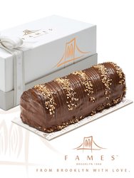 Fames Zebra Halva Dark Chocolate Log – Handcrafted with Deluxe Gift Box