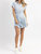 Marina Rope Belt Dress - Baby Blue