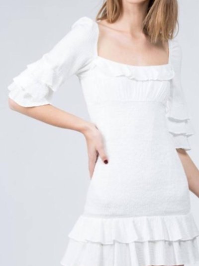 fanco Multi Ruffle Elastic Shirred Mini Dress product