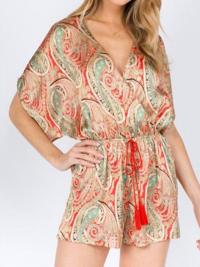 fanco V Neck Kimono Sleeved Romper With Details product